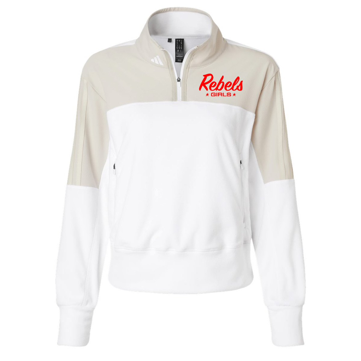 Rebels LC Girls Lacrosse Adidas Women's Fleece Quarter-Zip Pullover
