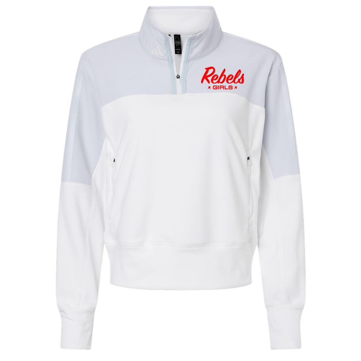 Rebels LC Girls Lacrosse Adidas Women's Fleece Quarter-Zip Pullover