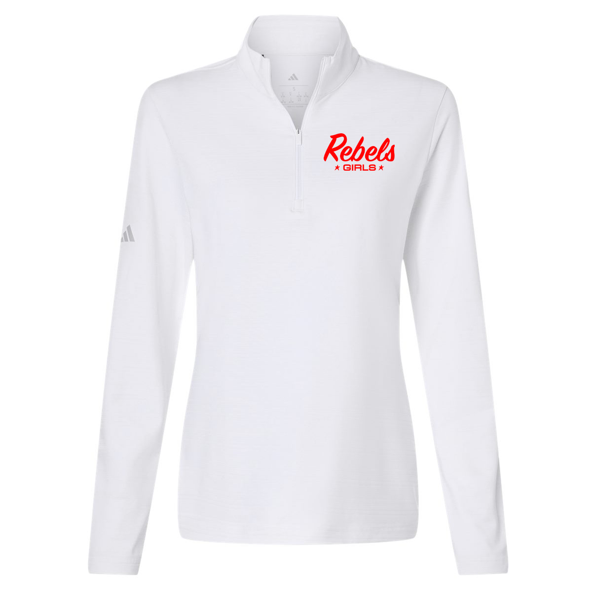 Rebels LC Girls Lacrosse Adidas Women's Textured Stripe 1/4 Zip