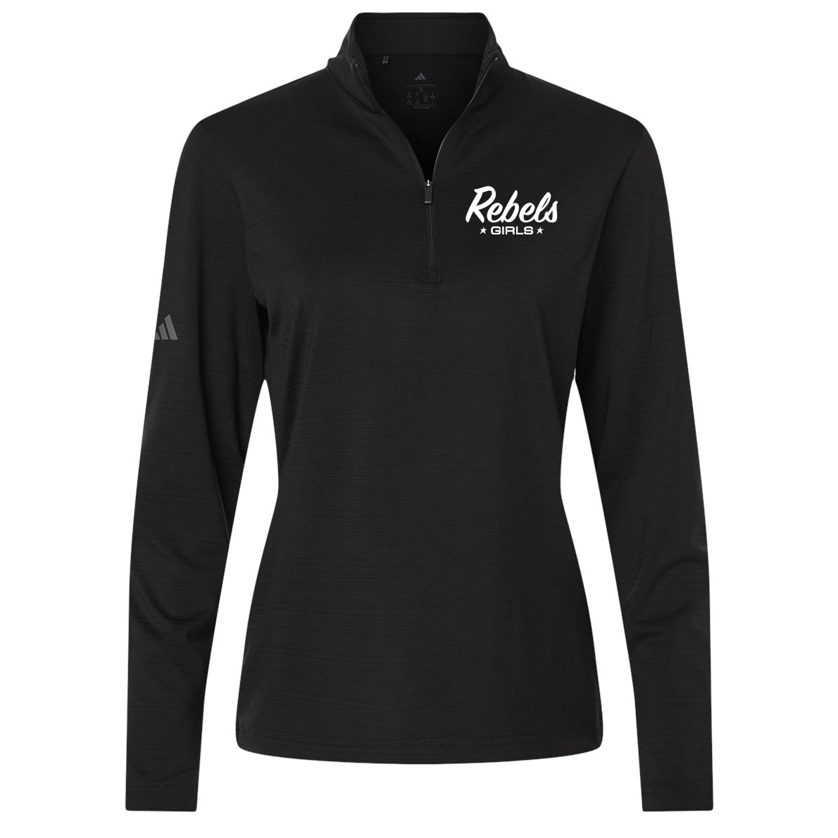 Rebels LC Girls Lacrosse Adidas Women's Textured Stripe 1/4 Zip