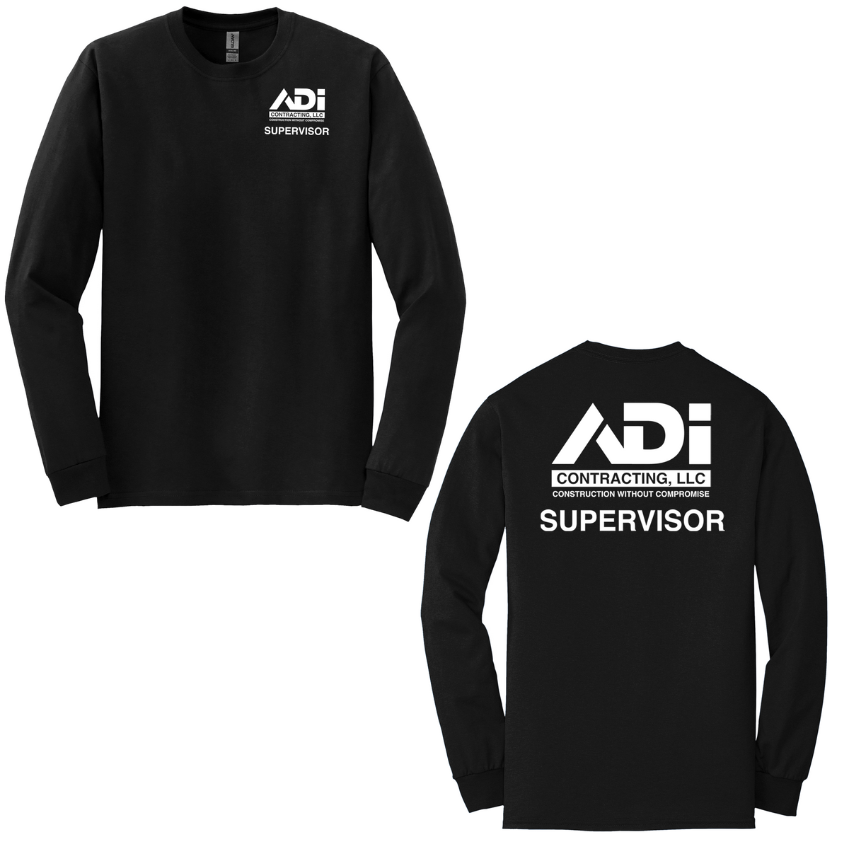 ADI Gildan DryBlend 50/50 Long Sleeve Shirt - SUPERVISOR