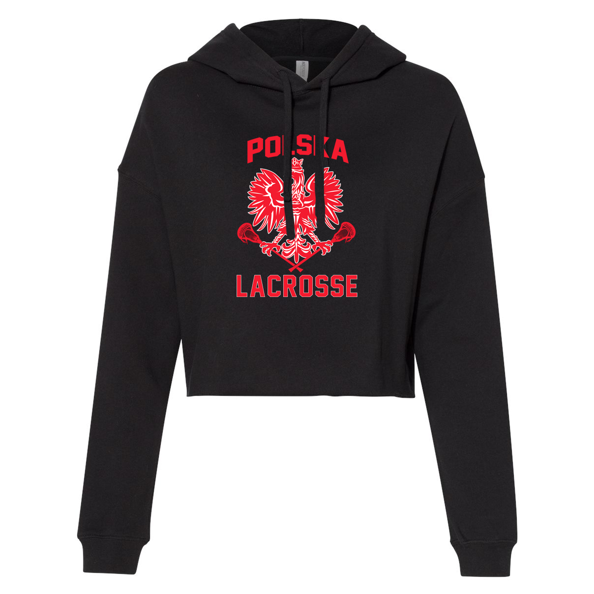 Polska Lacrosse Women’s Lightweight Cropped Hooded Sweatshirt