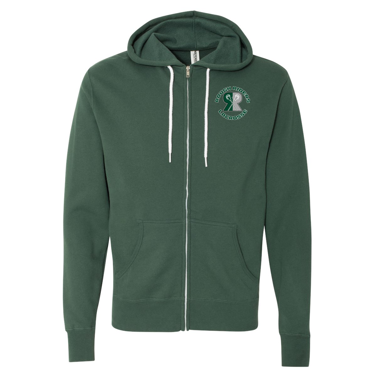 Rough Riders Lacrosse Lightweight Full-Zip Hooded Sweatshirt