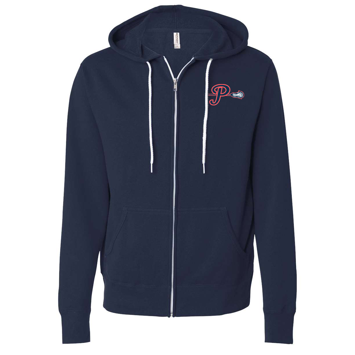 Patriots Lacrosse Club Lightweight Full-Zip Hooded Sweatshirt