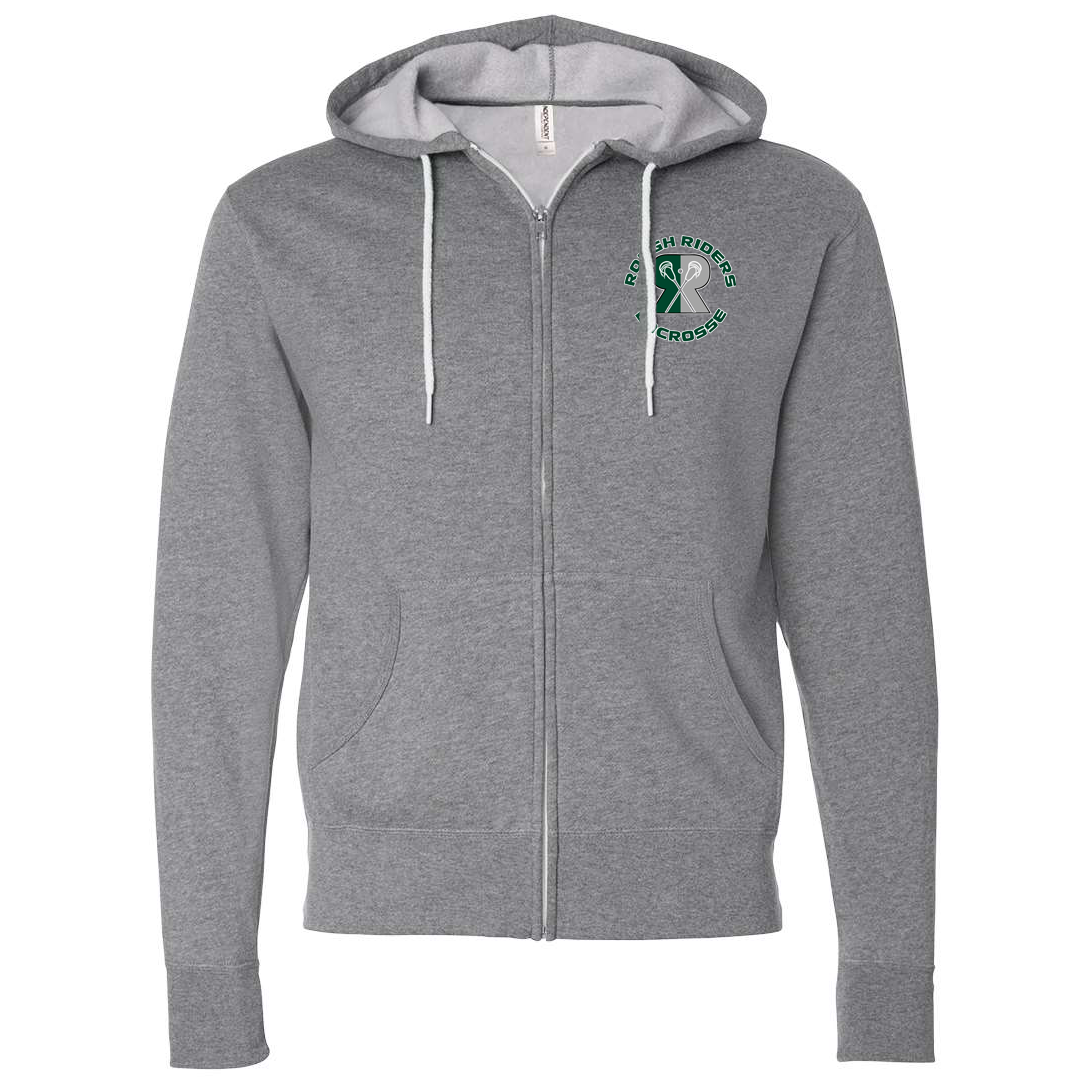 Rough Riders Lacrosse Lightweight Full-Zip Hooded Sweatshirt