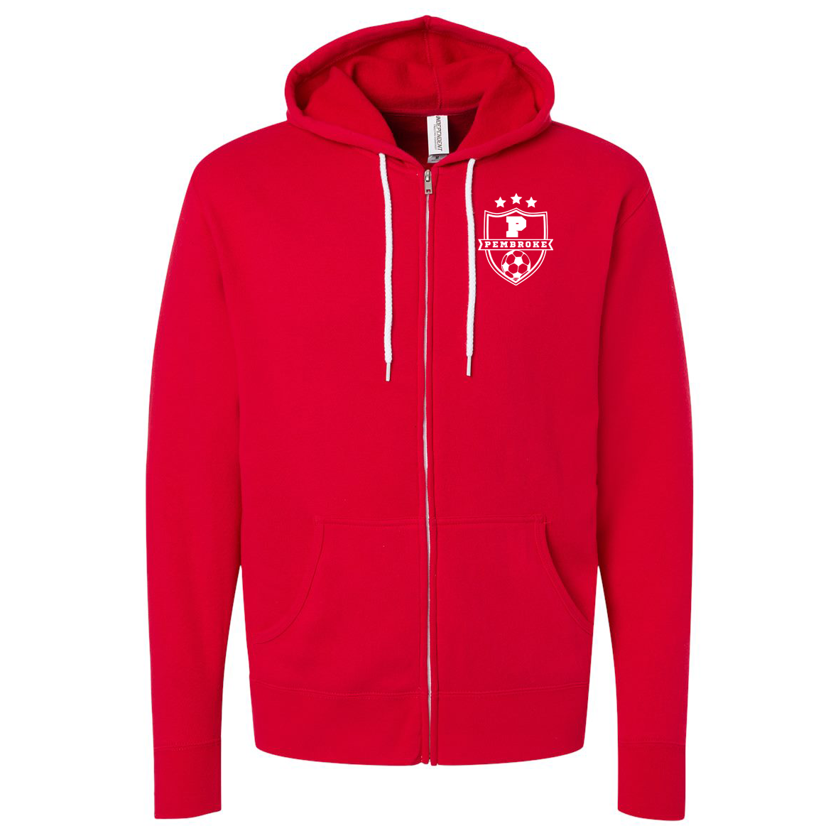 Pembroke Soccer Lightweight Full-Zip Hooded Sweatshirt