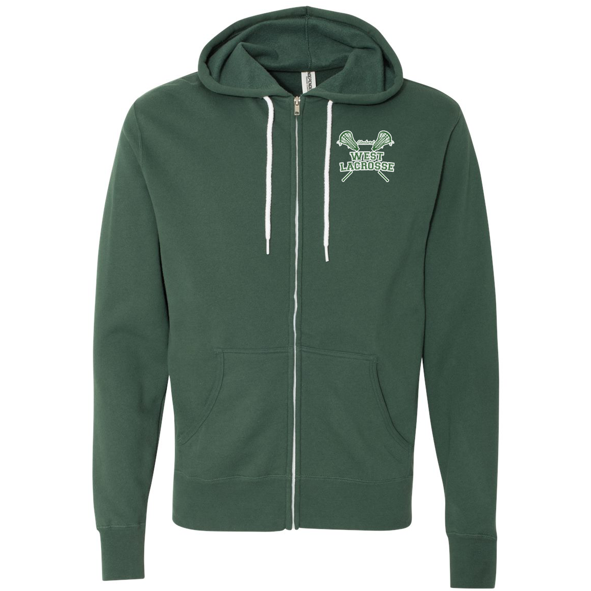 Glenbard West Lacrosse Lightweight Full-Zip Hooded Sweatshirt