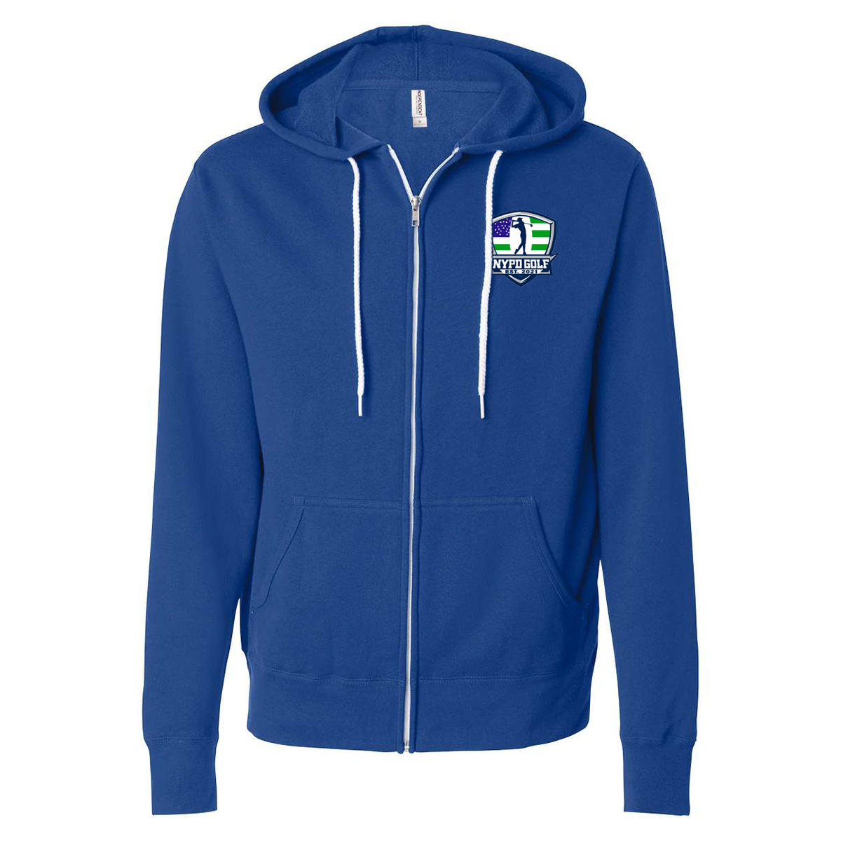 NYPD Golf Lightweight Full-Zip Hooded Sweatshirt