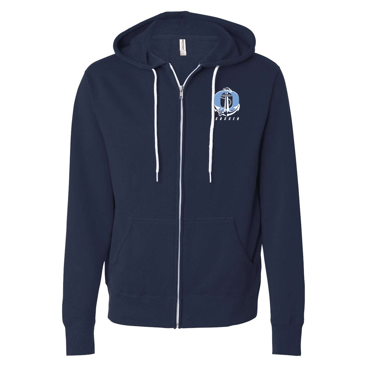 Oceanside Soccer Lightweight Full-Zip Hooded Sweatshirt