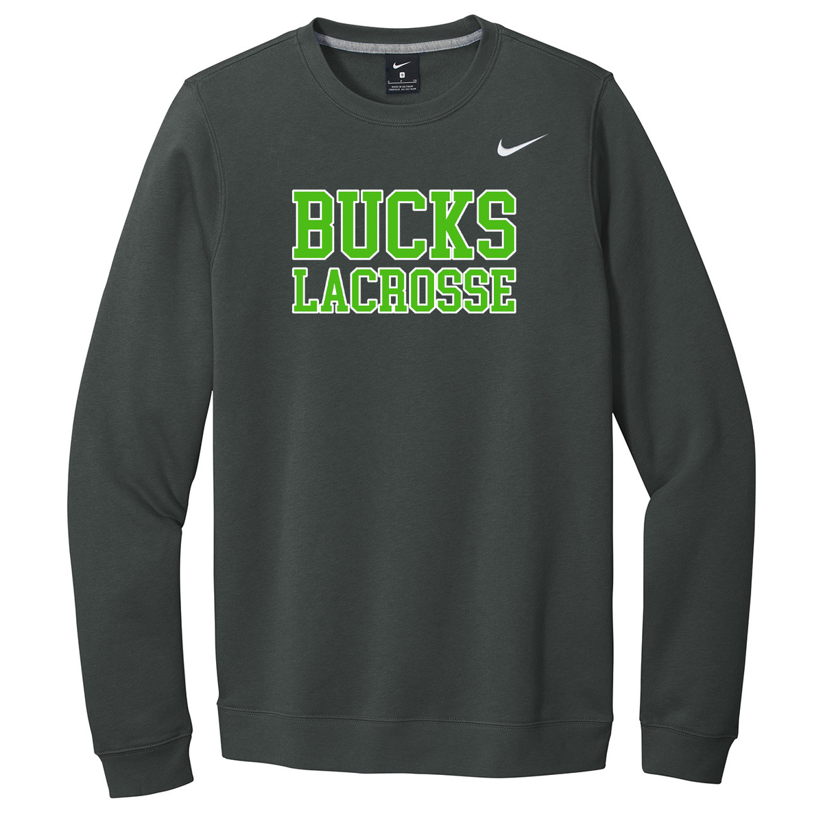 Carroll County Bucks Lacrosse Nike Fleece Crew Neck
