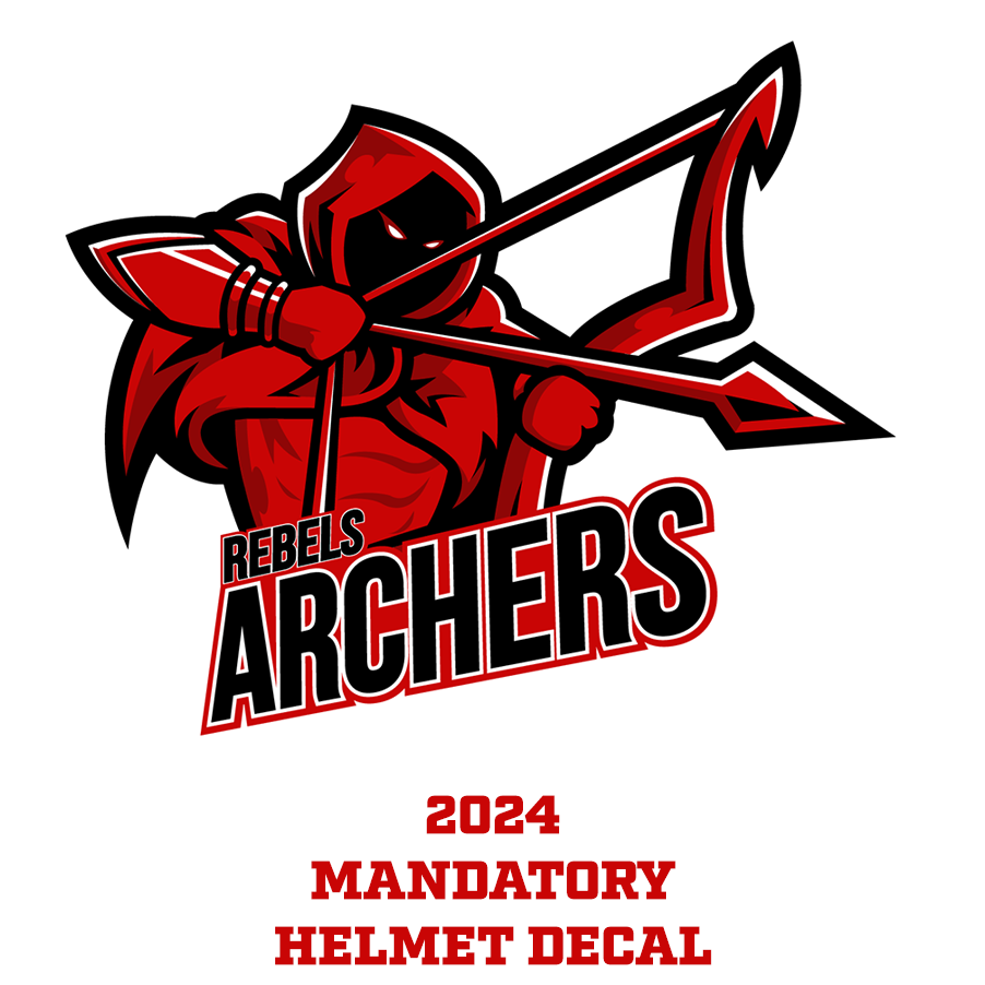 Rebels Archers 2032 - MANDATORY HELMET DECAL