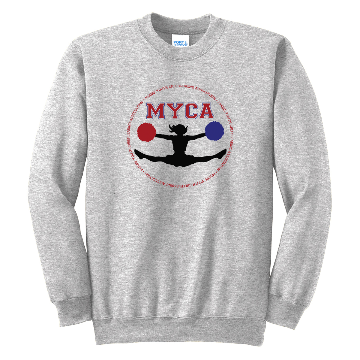 Moore Youth Cheer Crew Neck Sweater