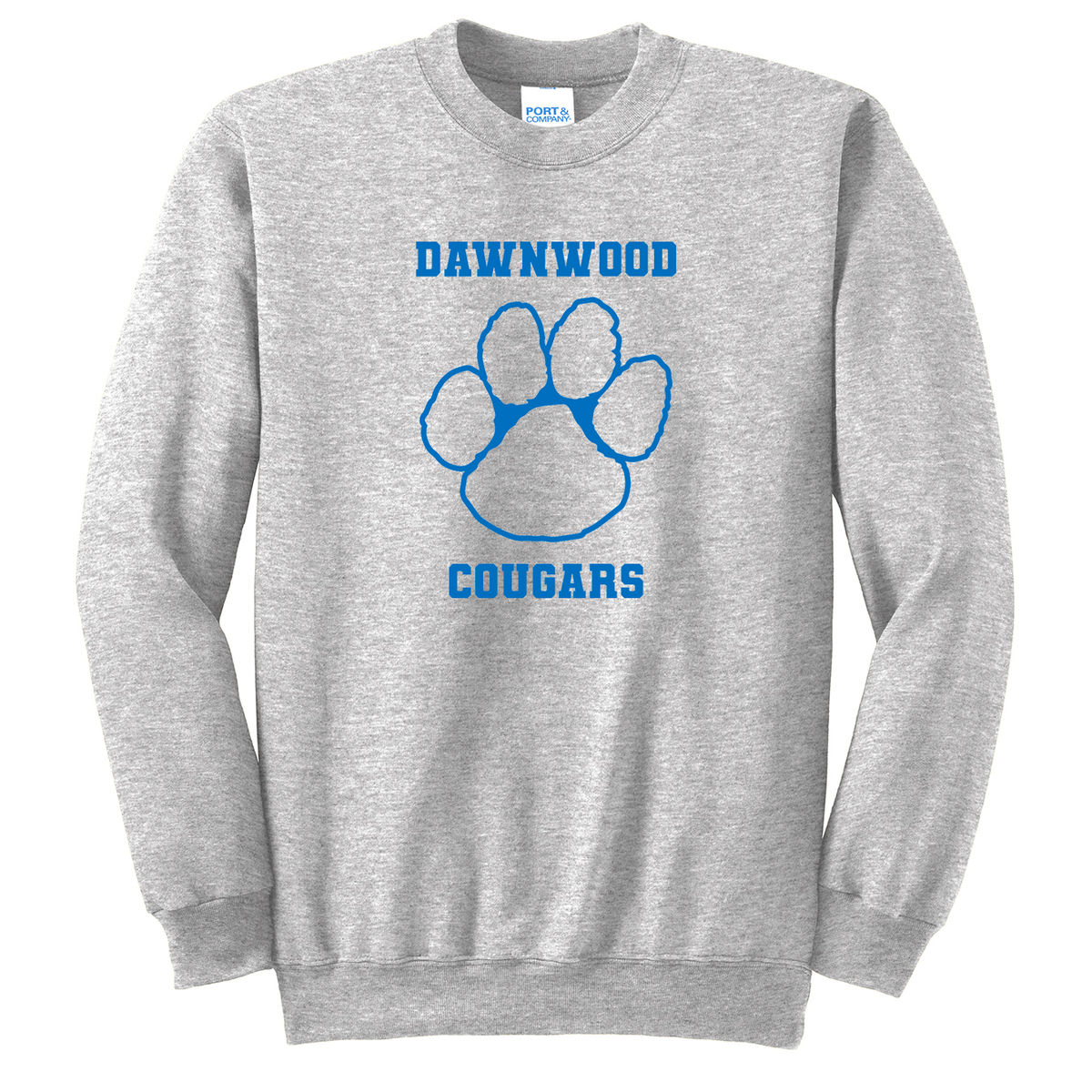 Dawnwood Middle School Glitter Logo Crew Neck Sweater