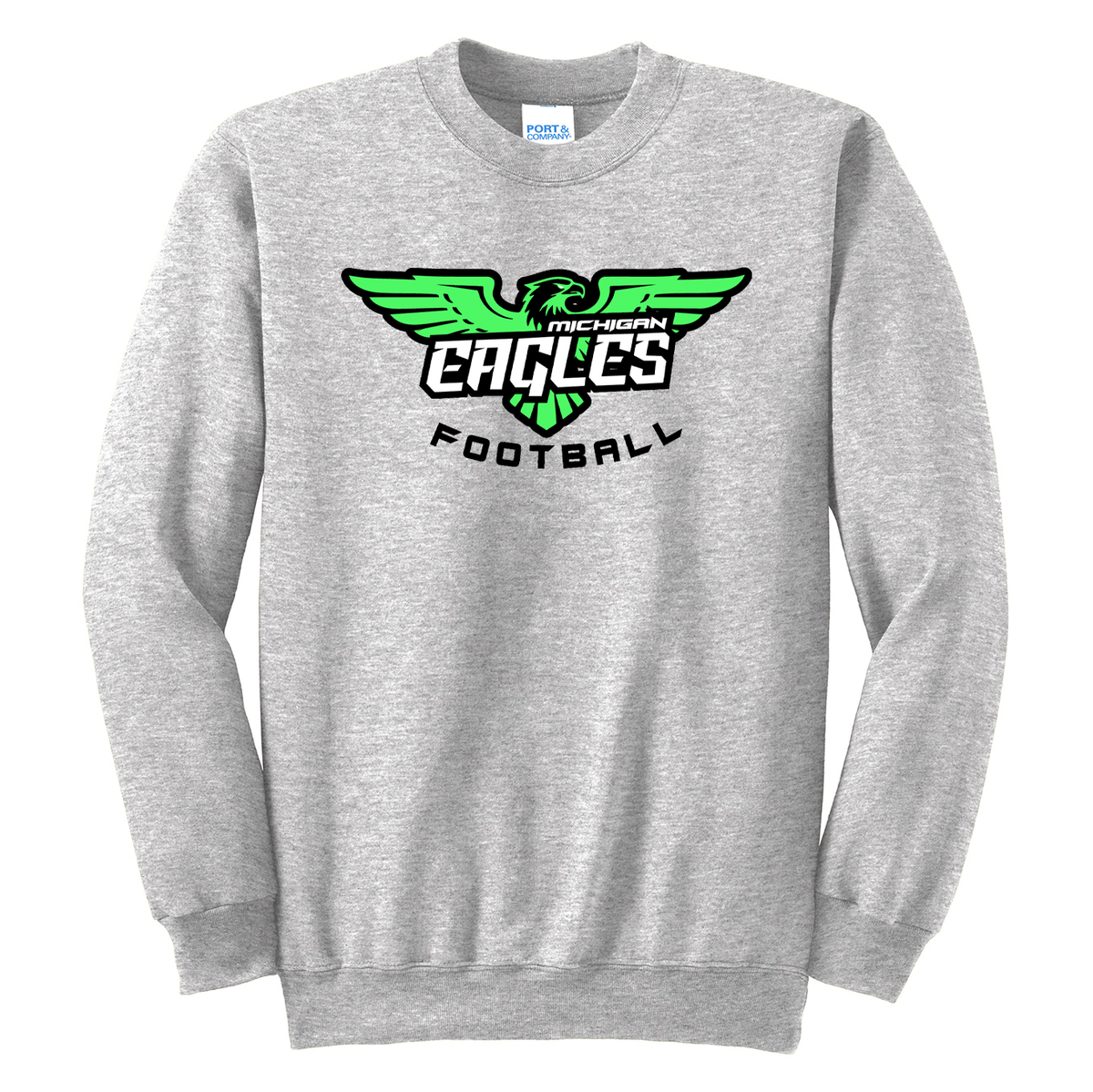 Michigan Eagles Football Crew Neck Sweater