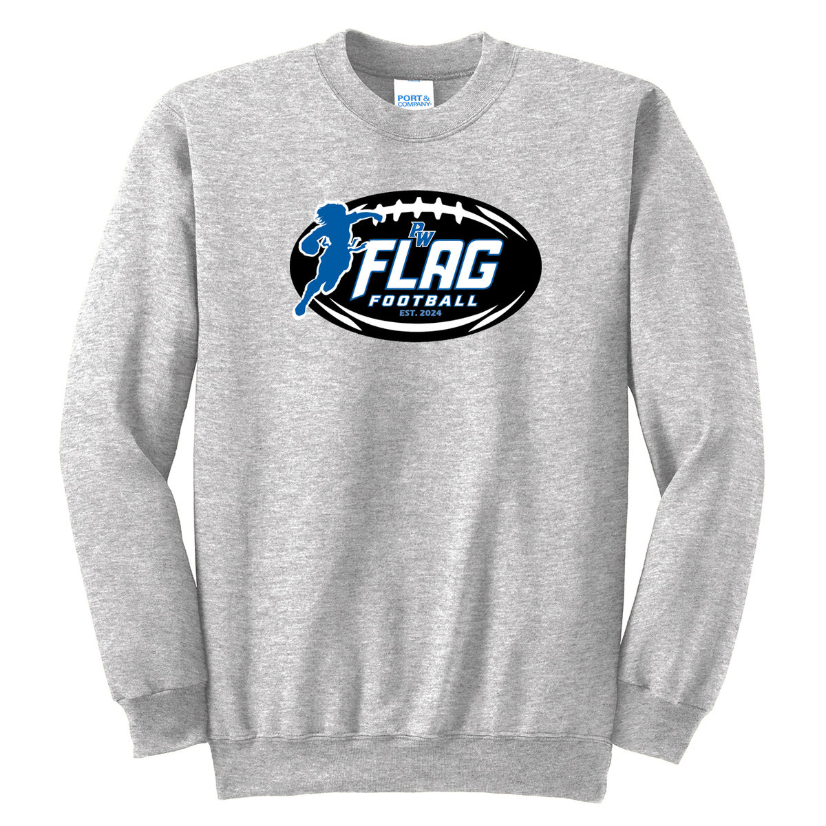 Port Washington Flag Football Crew Neck Sweater