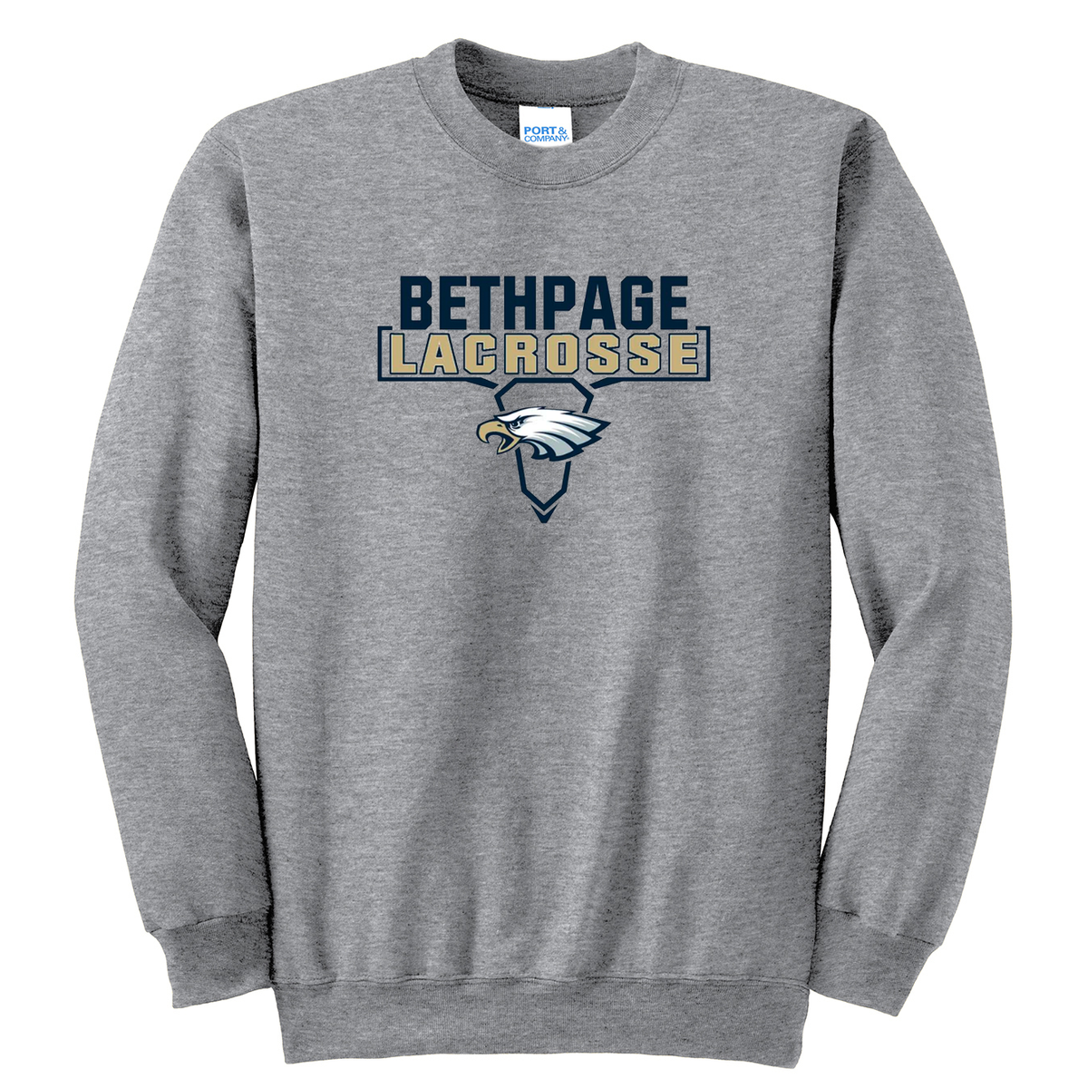 Bethpage Lacrosse Grey Crew Neck Sweatshirt