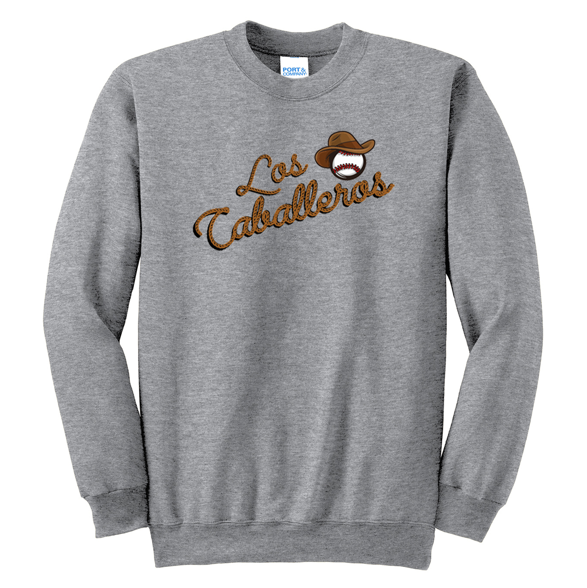 Caballeros Baseball Crew Neck Sweater (Available in Youth)