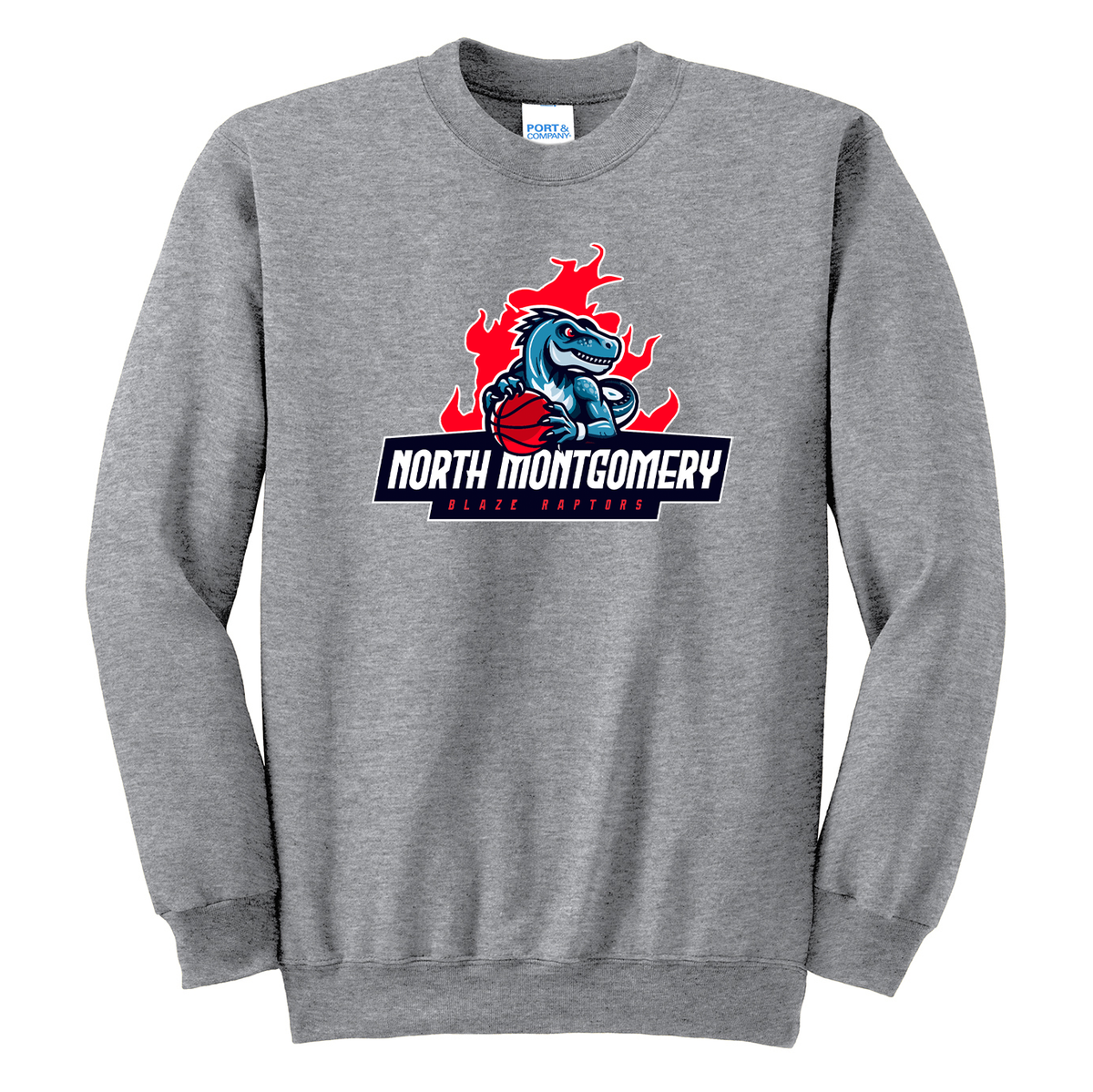 Blaze Raptors Basketball Crew Neck Sweater