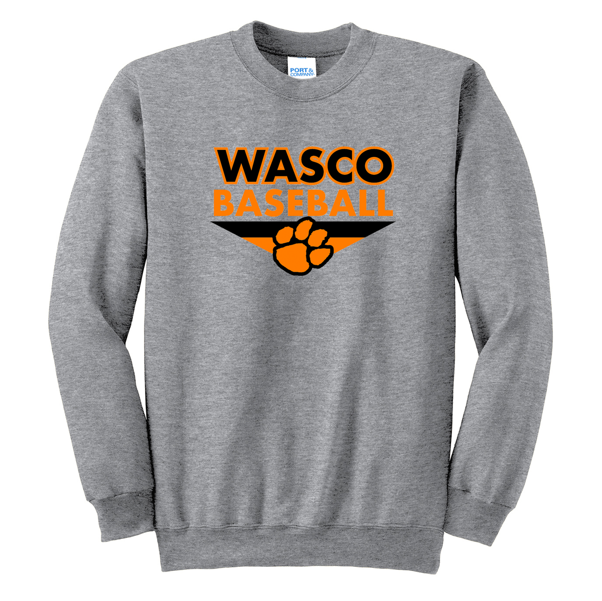 Wasco Union HS Baseball Crew Neck Sweater