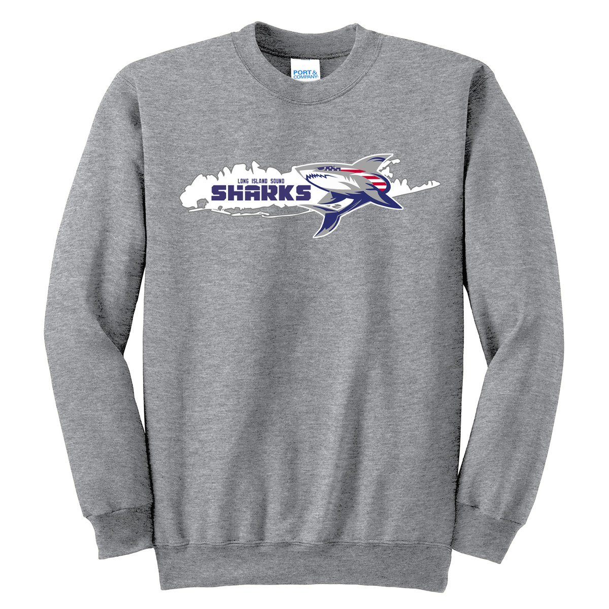 Long Island Sound Sharks Football Crew Neck Sweater
