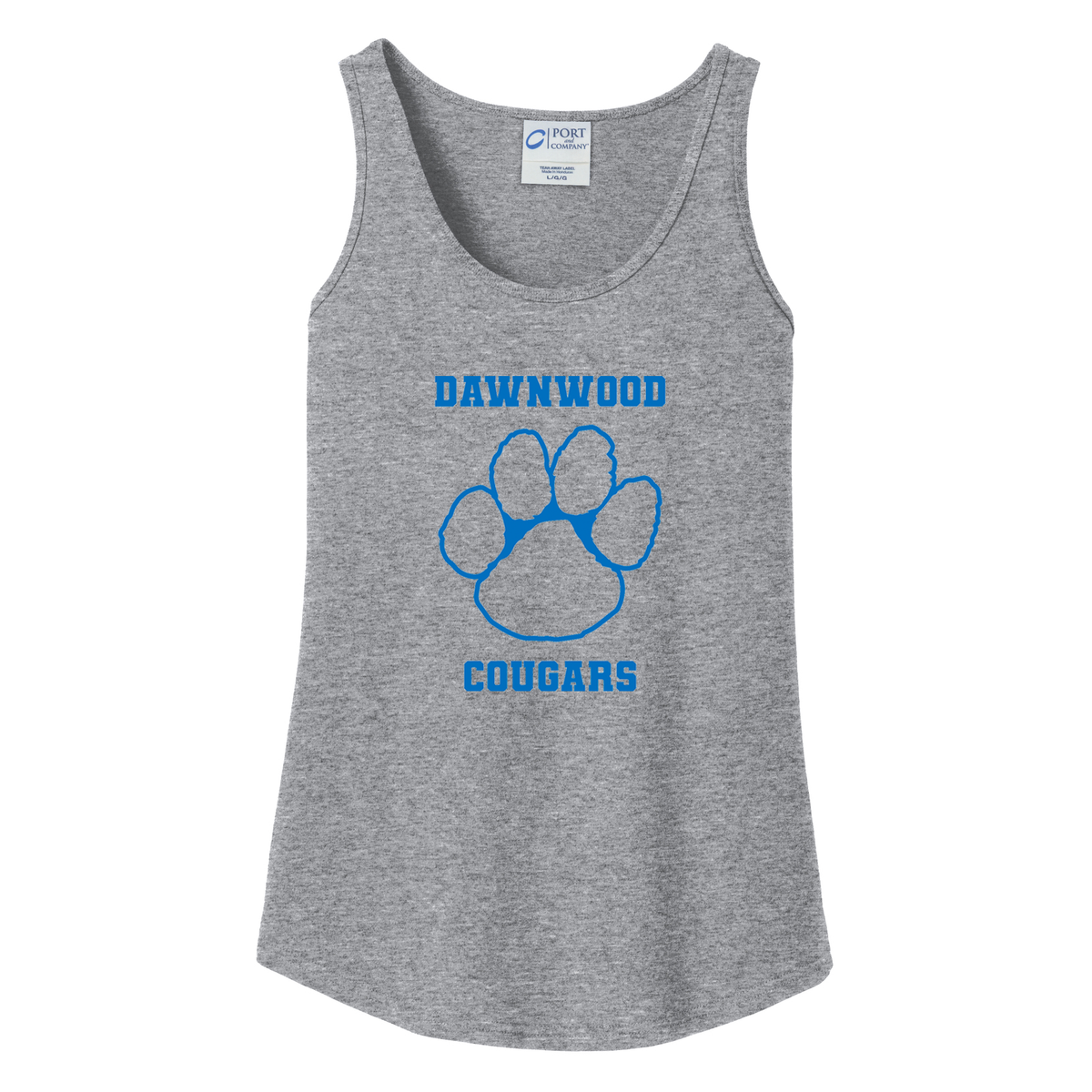 Dawnwood Middle School Women's Glitter Logo Tank Top