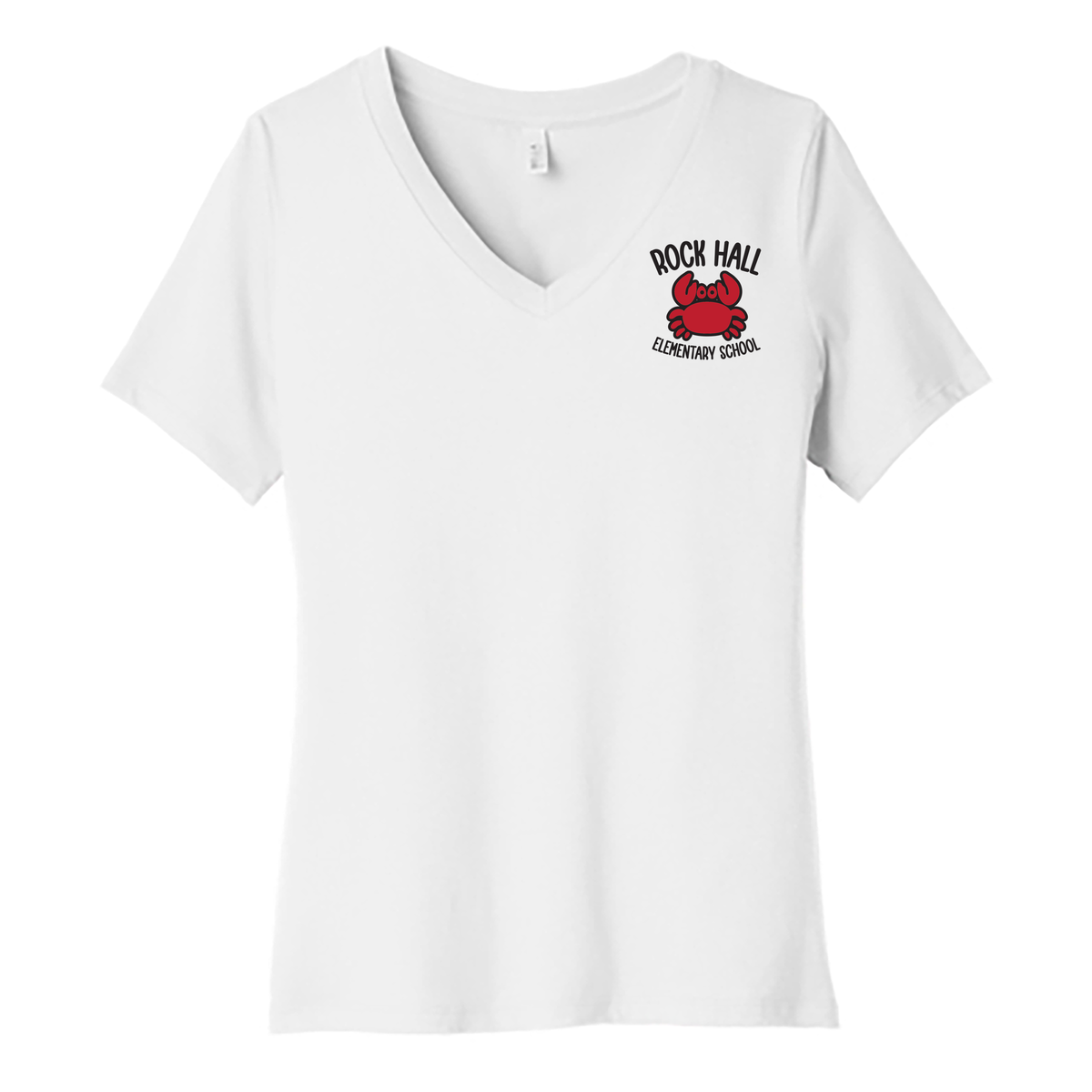 Rock Hall Elementary School Women’s Relaxed Jersey Short Sleeve V-Neck Tee