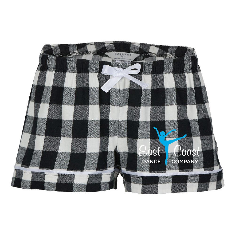 East Coast Dance Company Women's Flannel Shorts *NEW*