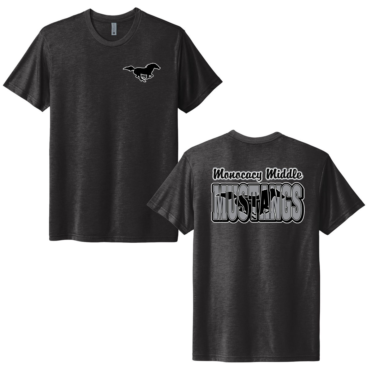 Monocacy Middle School Next Level Triblend Short Sleeve Crew