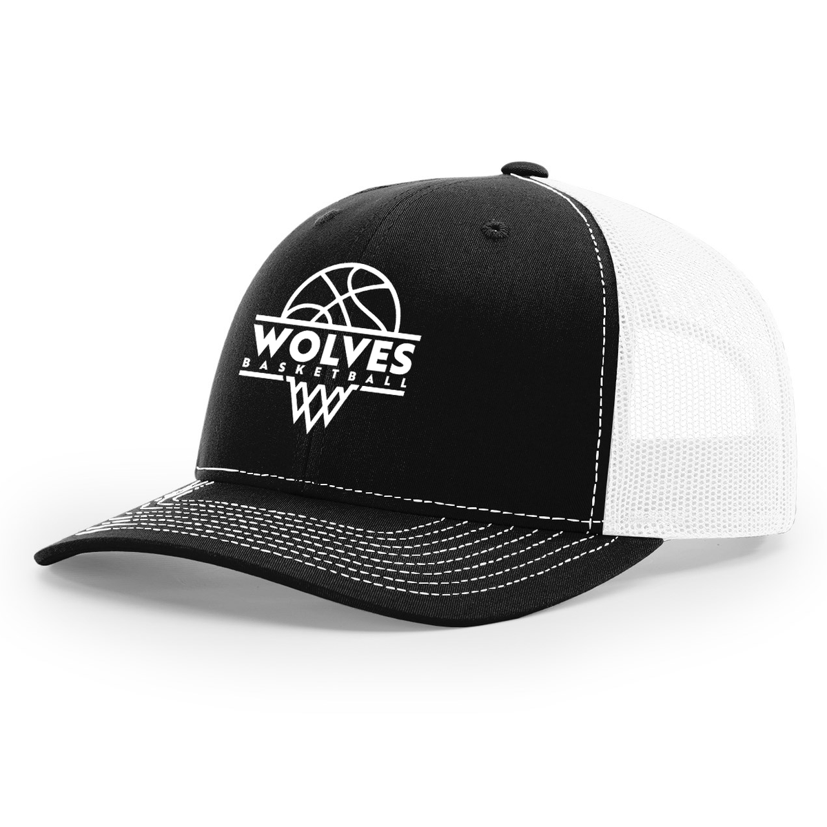 Wolves Basketball Snapback Trucker Cap