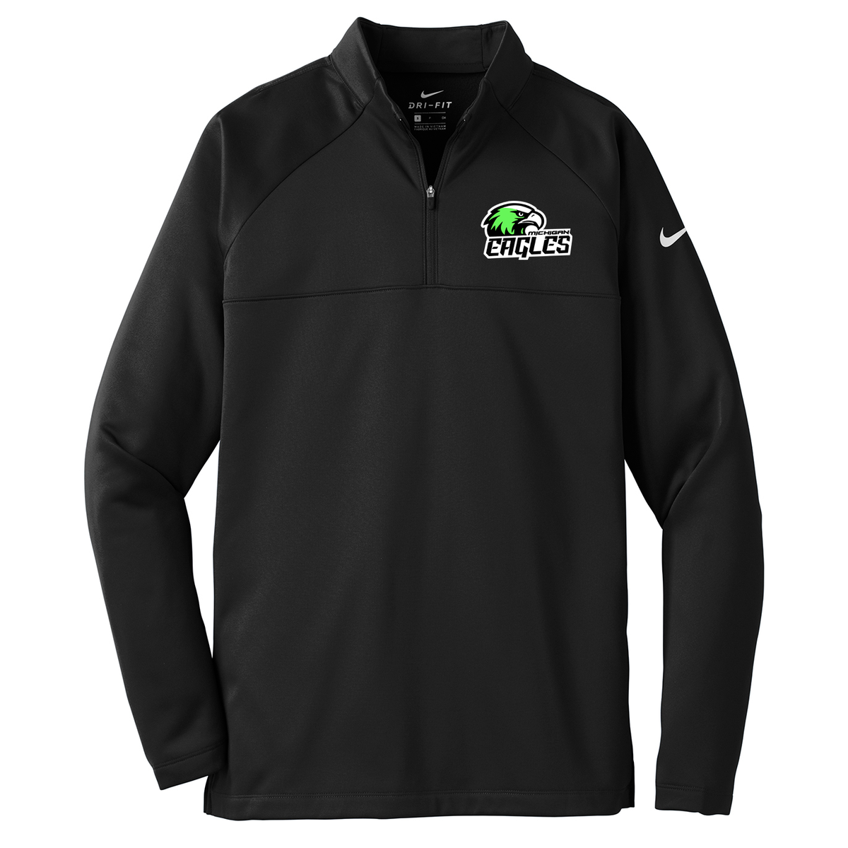 Michigan Eagles Football Nike Therma-FIT Quarter-Zip Fleece