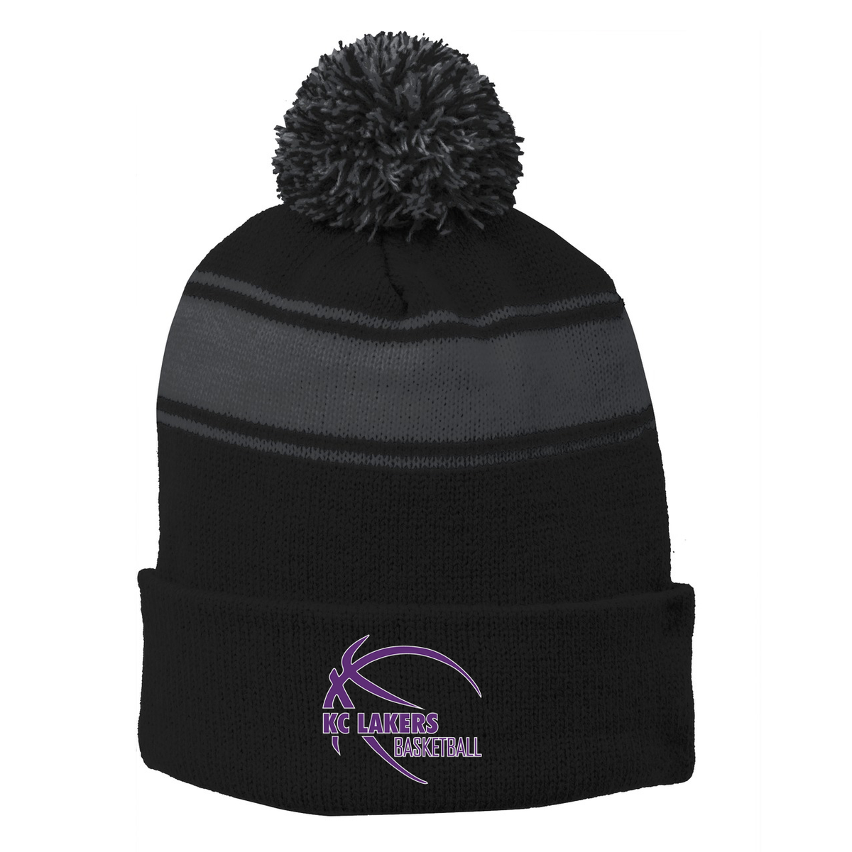 KC Lakers Pom Pom Beanie