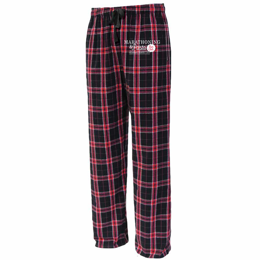 Marathoning and Pasta Club Flannel Pajama Pants