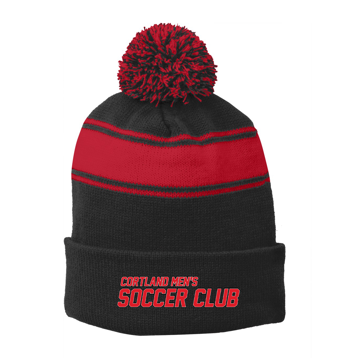 Cortland Club Soccer Pom Pom Beanie