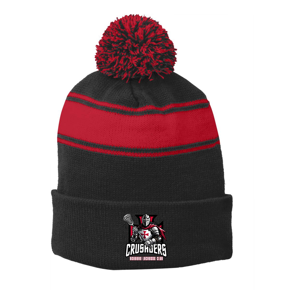 Rexburg Crusaders Lacrosse Pom Pom Beanie