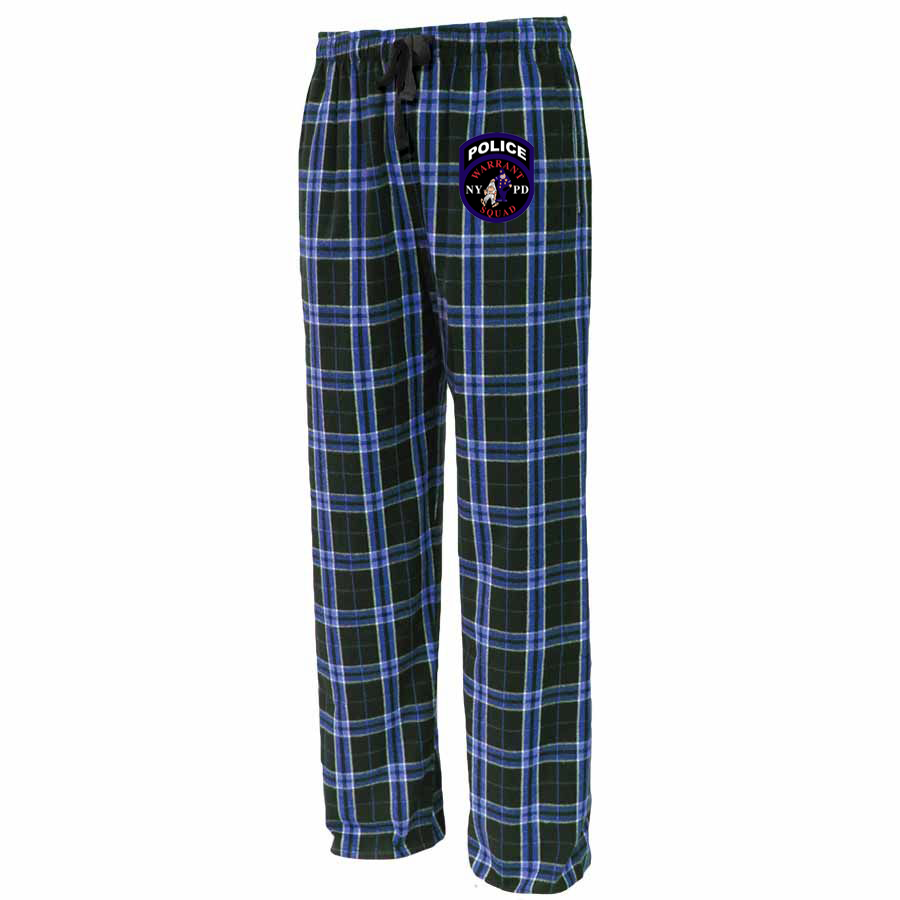 NYPD Warrant Section Flannel Pajama Pants