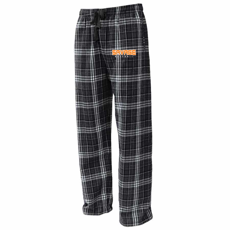 Savage Baseball Flannel Pajama Pants