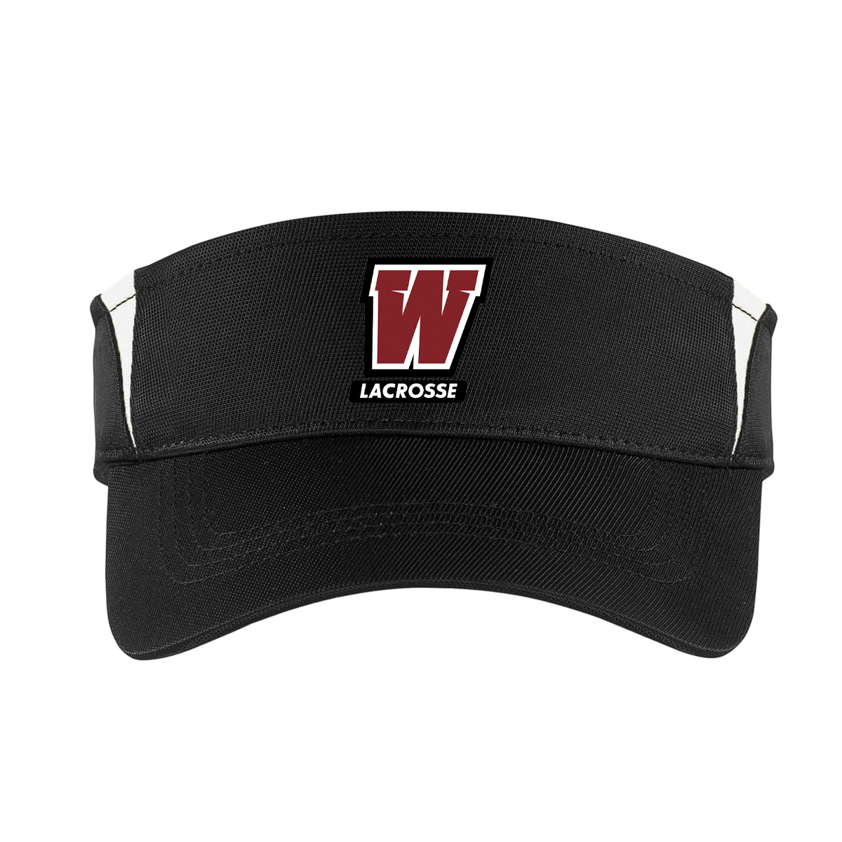 Whitman Lacrosse Black & White Visor