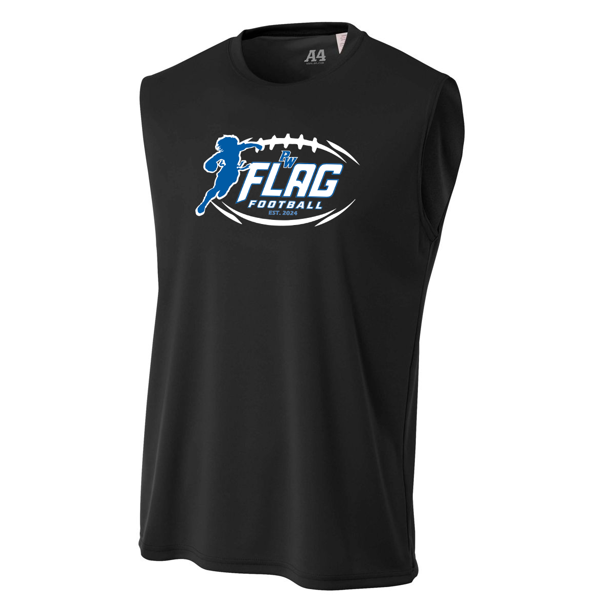 Port Washington Flag Football Cooling Performance Muscle Tank