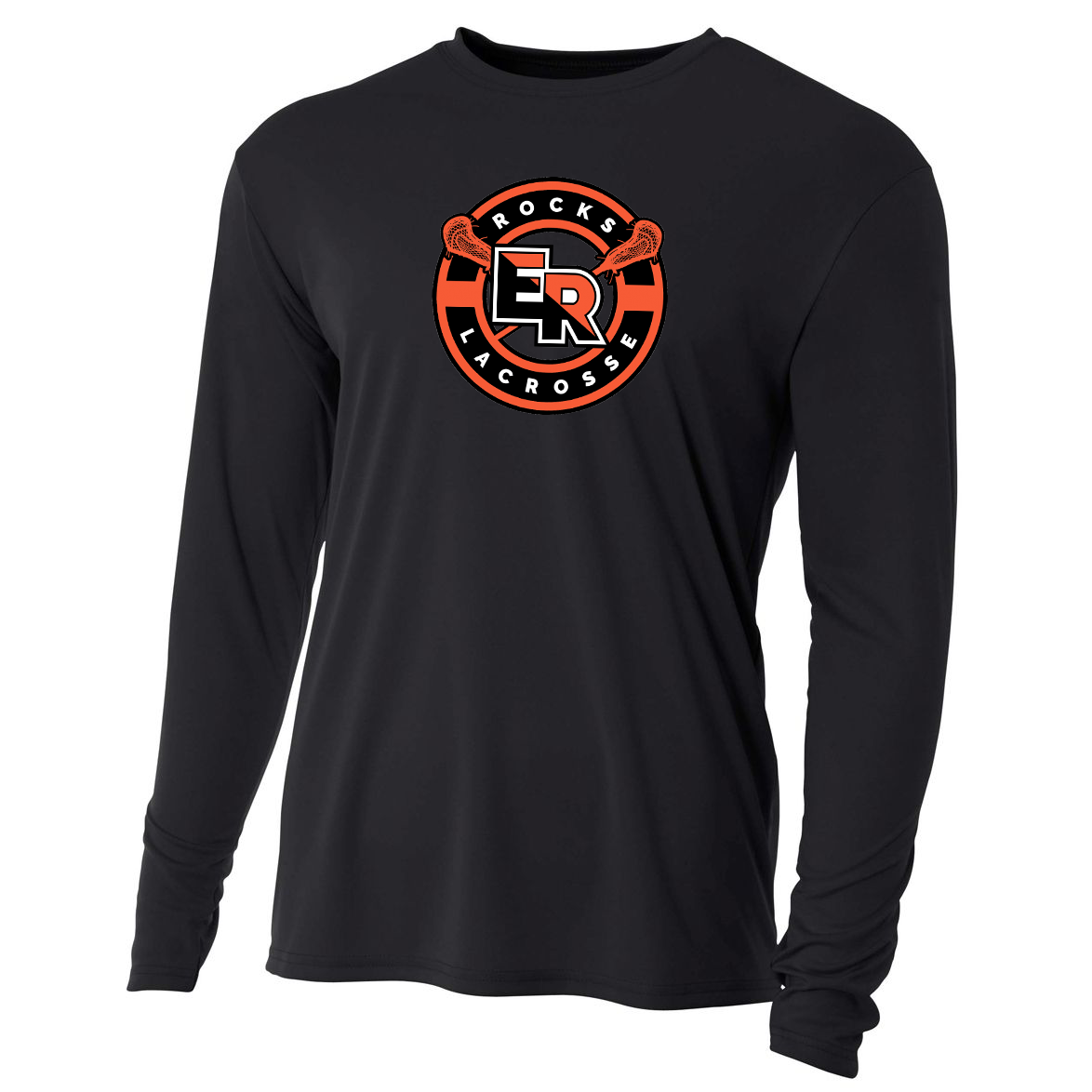 East Rockaway Rocks Lacrosse Cooling Performance Long Sleeve Crew