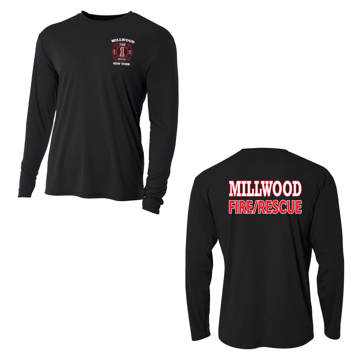 Millwood Fire Company Cooling Performance Long Sleeve Crew