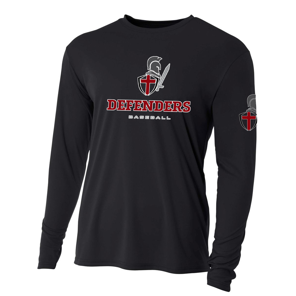 Defenders Baseball Cooling Performance Long Sleeve Crew