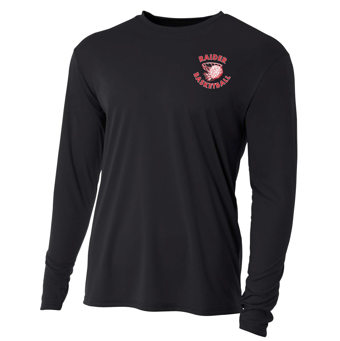 Raider Basketball Cooling Performance Long Sleeve Crew