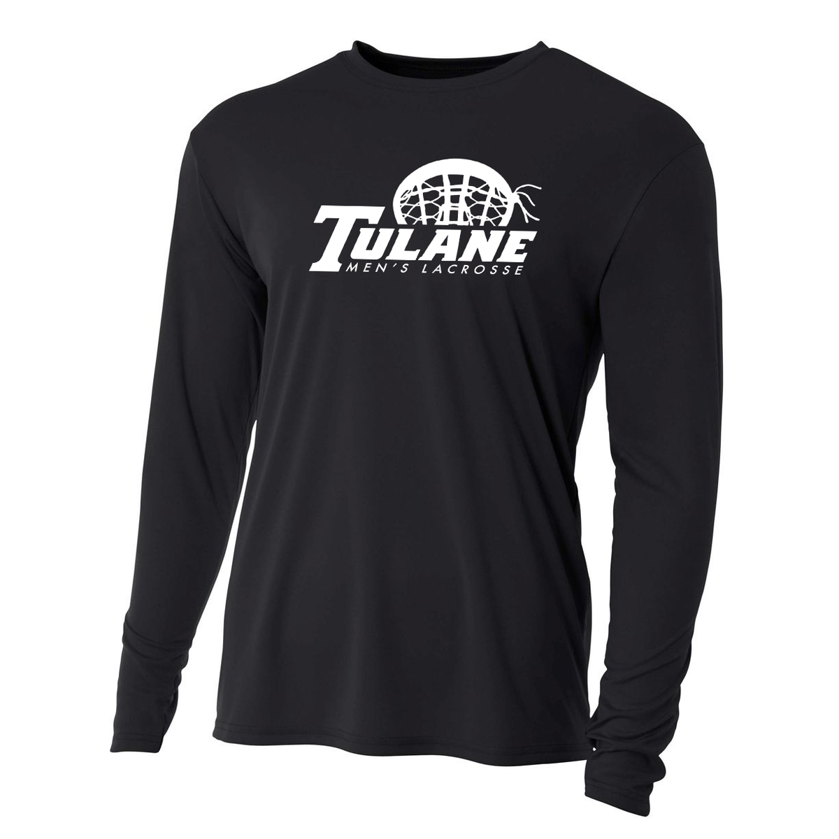 Tulane Mens Club Lacrosse Cooling Performance Long Sleeve Crew