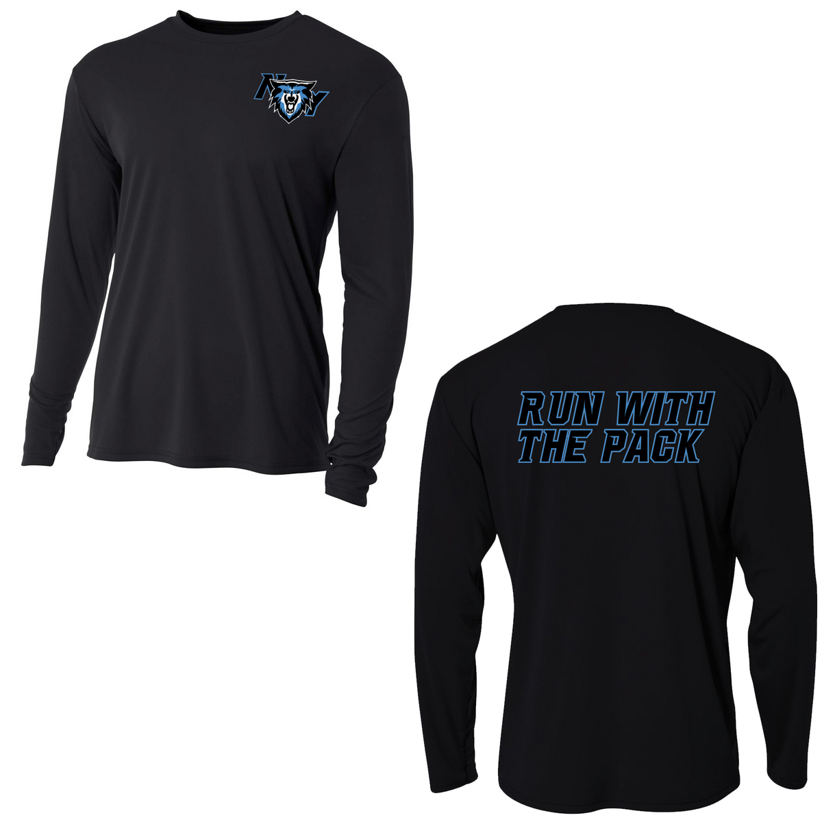 NY Wolves Football Cooling Performance Long Sleeve Crew