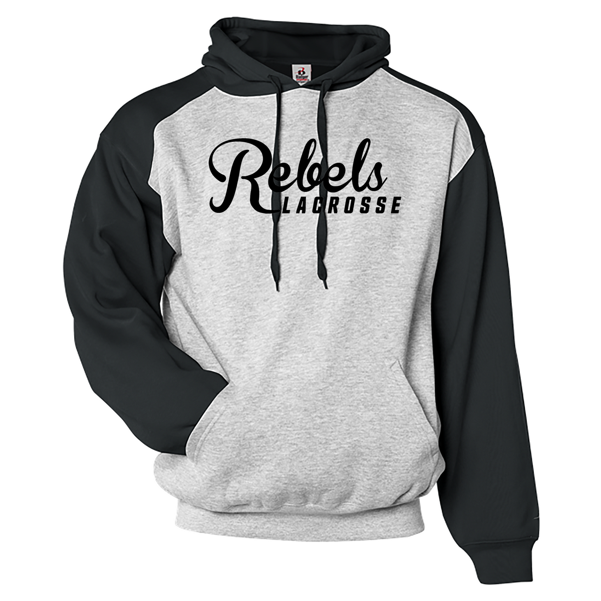 Rebels 2029 Black Athletic Fleece Sport Hoodie