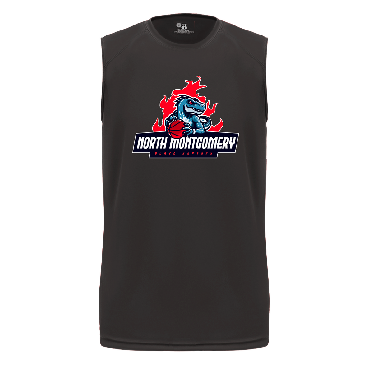 Blaze Raptors Basketball B-Core Sleeveless Performance Tank