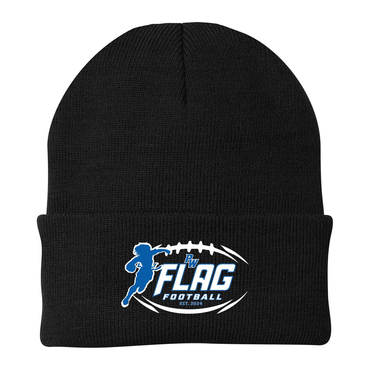 Port Washington Flag Football Knit Beanie