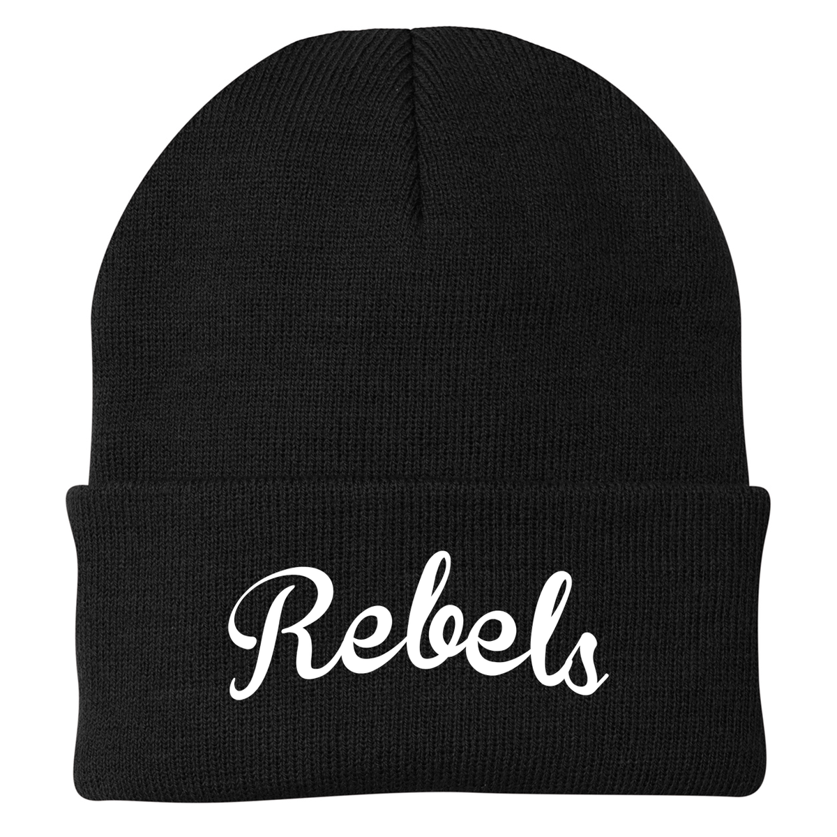 Rebels 2029 Black Knit Beanie