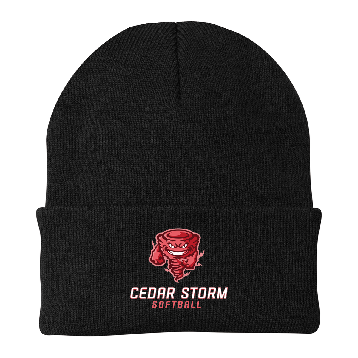Cedar Storm Softball Knit Beanie