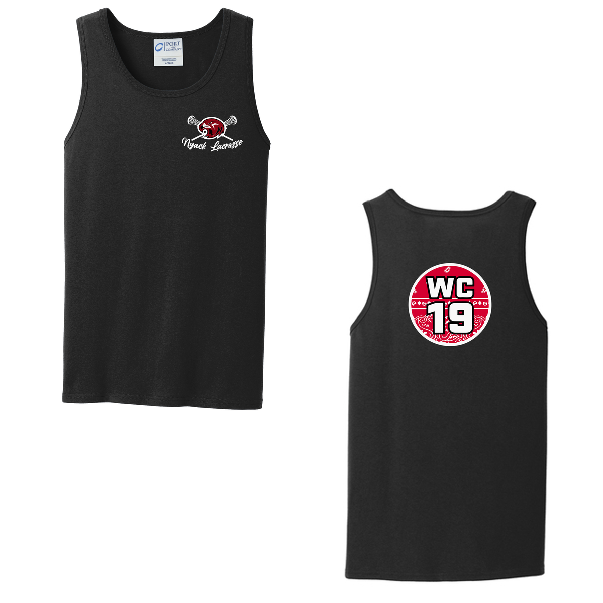 Nyack HS Lacrosse Sleeveless Cotton Tank Top